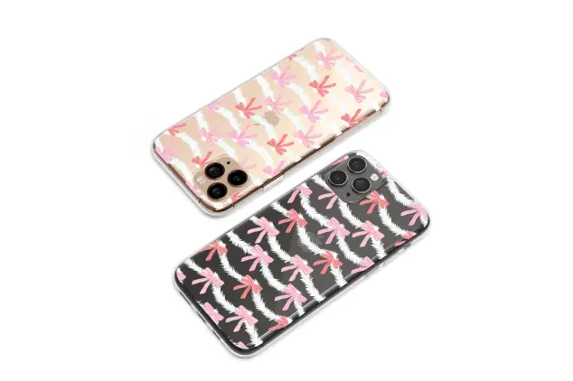 Oppo Reno 10 Clear Clear Coquette Pink Bow Glitch Art Pattern Mini S S Phone Case