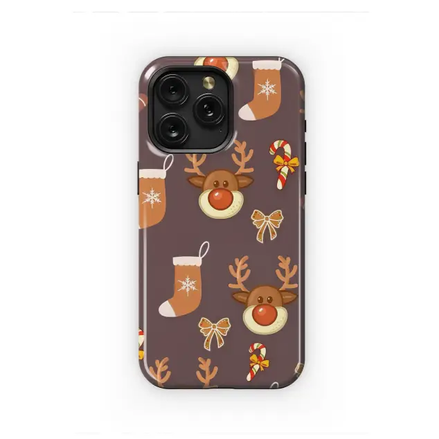 Oppo Reno 10 Cute Christmas Gingerbread Reindeer Pattern Mini S S Phone Case