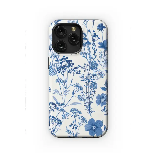 Oppo Reno 10 Vintage Floral Wildflower Blue Toile De Jouy Phone Case