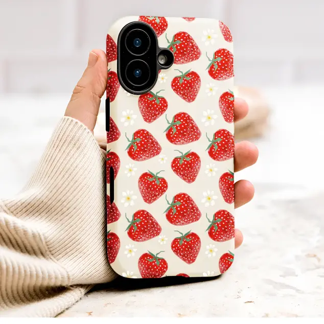 Oppo Reno 10 Vintage Strawberry Fruit Floral Pattern Mini S S Phone Case