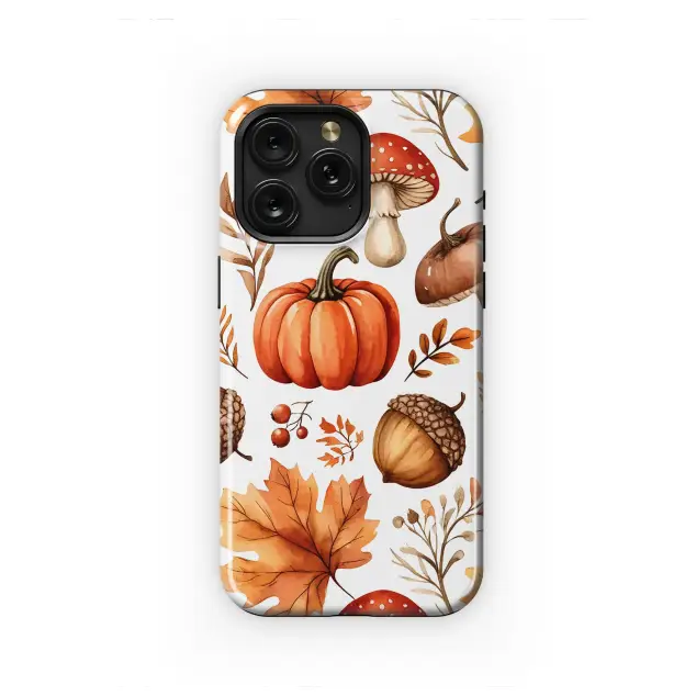 Oppo Reno 10 Watercolor Autumn Pumpkin Leaf Pattern Mini S S Phone Case