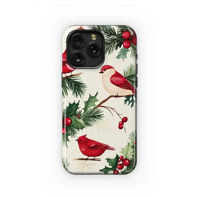 Oppo Reno 11 F Christmas Cardinal Bird Holly Berry Pattern Mini S S Phone Case