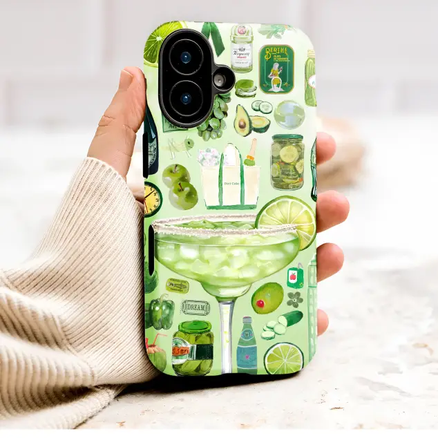 Oppo Reno 11 F Eclectic Green Things Collage Mini S S Phone Case