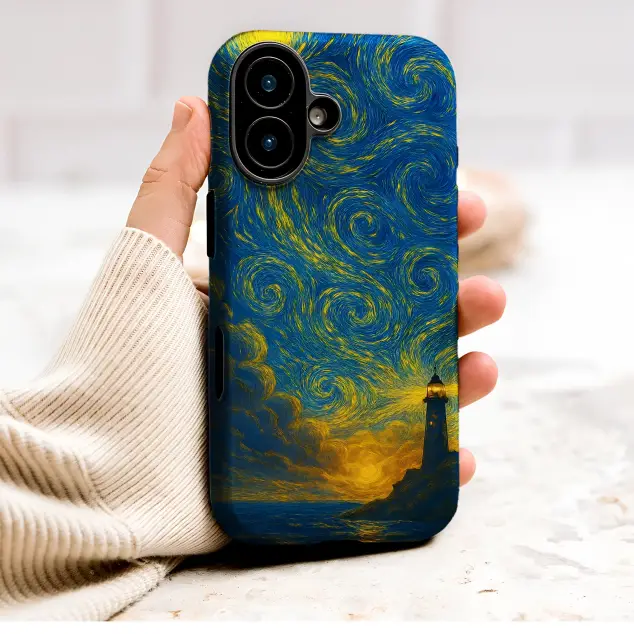 Oppo Reno 11 F Lighthouse Starry Night Impressionist Art Mini S S Phone Case