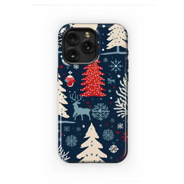 Oppo Reno 11 F Scandinavian Winter Forest Reindeer Christmas Pattern S S Phone Case