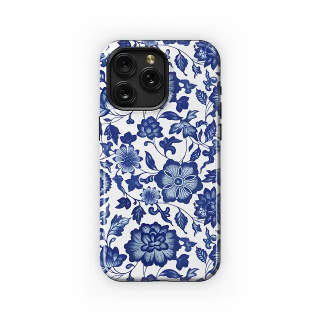 Oppo Reno 11 F Vintage Floral Wildflower Blue Toile De Jouy Phone Case