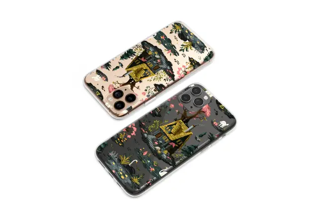 Oppo Reno 11 Pro Clear Clear Enchanted Forest Glitch Cottage Art Mini S S Phone Case