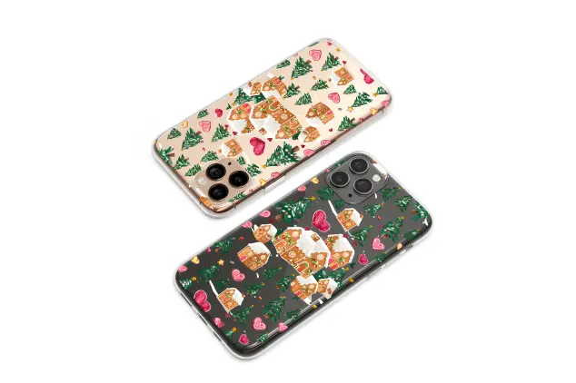 Oppo Reno 11 Pro Clear Clear Gingerbread House Christmas Tree Winter Love Pattern S S Phone Case