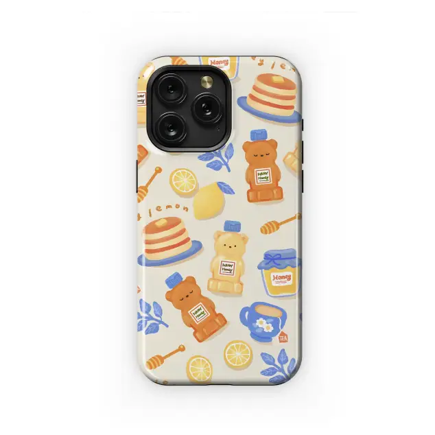 Oppo Reno 11 Pro Cozy Honey Bear Lemon Tea Illustration Mini S S Phone Case