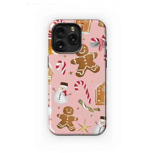Oppo Reno 11 Pro Cute Christmas Gingerbread Pink Holiday Pattern Mini S S Phone Case