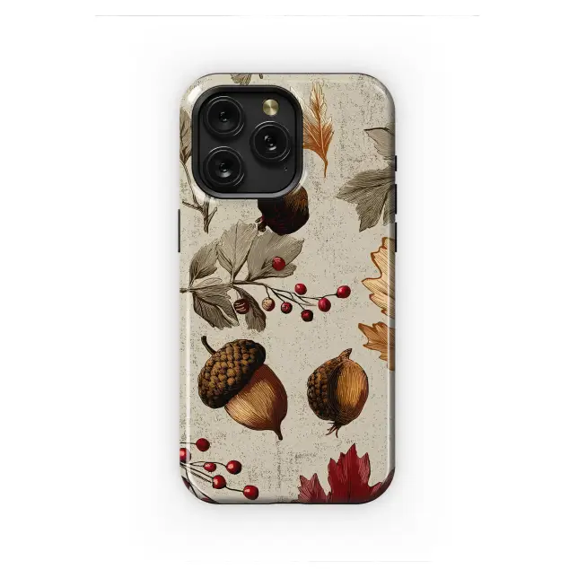 Oppo Reno 11 Pro Rustic Autumn Foliage with Acorns and Berries Mini S S Phone Case