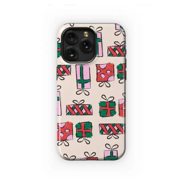 Oppo Reno 11 Festive Holiday Gift Box Crayon Drawing Pattern Mini S S Phone Case