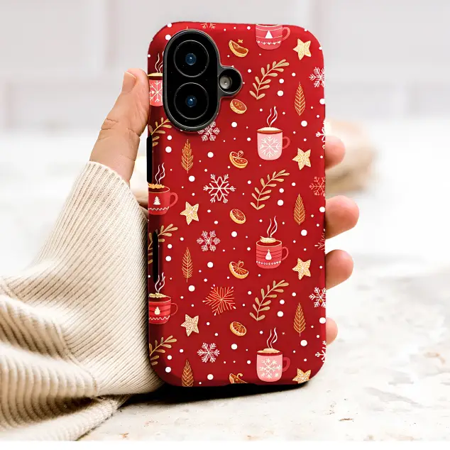 Oppo Reno 11 Festive Winter Coffee Snowflake Design Mini S S Phone Case