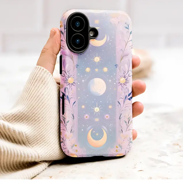 Oppo Reno 11 Mystical Celestial Moon Sun Starry Floral Design S S Phone Case