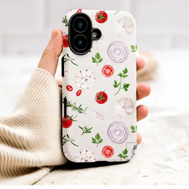 Oppo Reno 11 Watercolor Vegetable Herb Pattern Italian Kitchen Art S S Phone Case