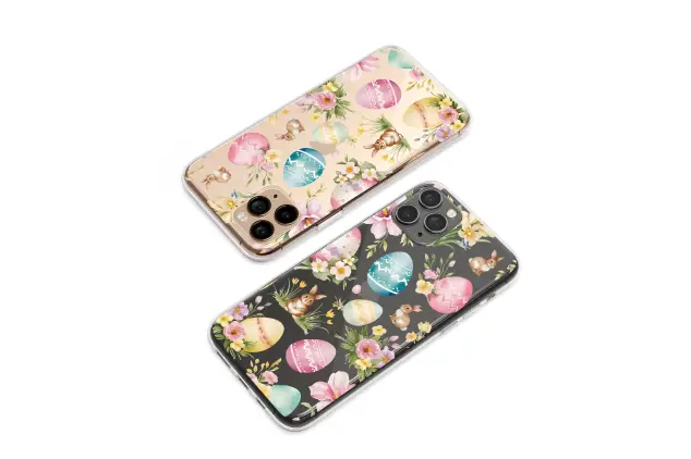 Oppo Reno 12 F Clear Clear Watercolor Easter Bunny Floral Egg Garden Pattern S S Phone Case