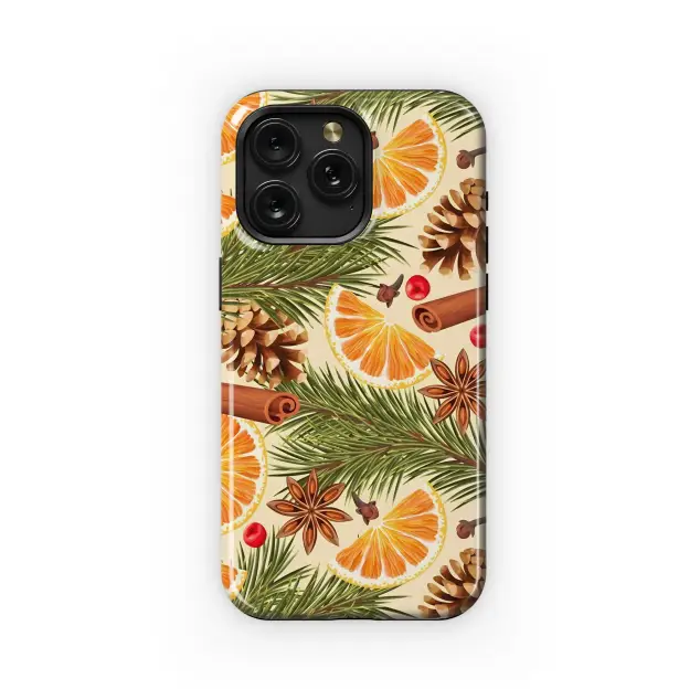 Oppo Reno 12 Pro Christmas Orange Spice Pinecone Botanical Art Mini S S Phone Case