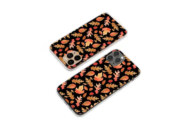 Oppo Reno 12 Pro Clear Clear Abstract Fall Foliage Glitch Art Graphic Mini S S Phone Case