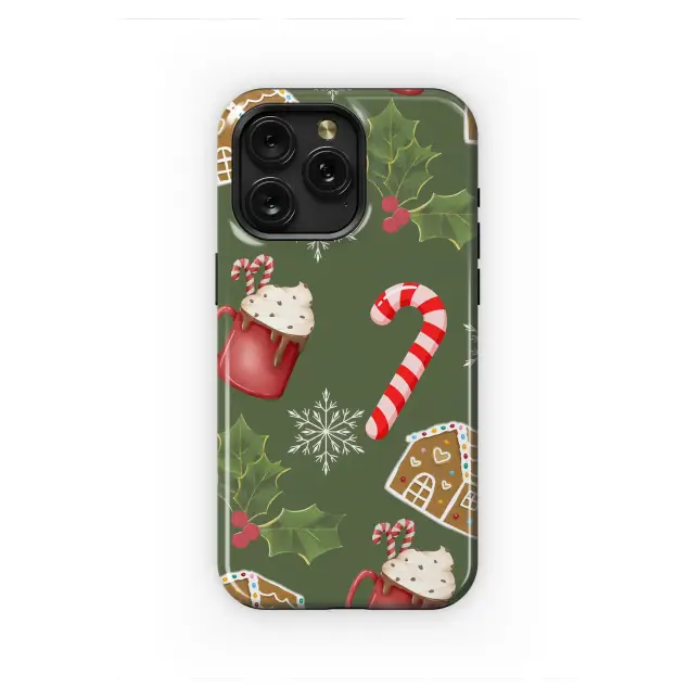 Oppo Reno 12 Pro Festive Holiday Gingerbread Hot Cocoa Pattern Mini S S Phone Case