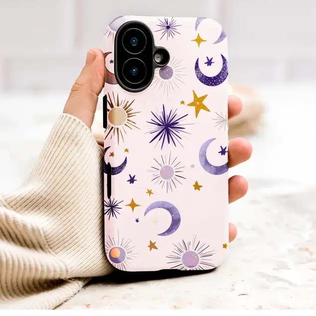 Oppo Reno 12 Pro Mystic Celestial Sun Moon and Stars Pattern Mini S S Phone Case