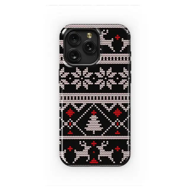 Oppo Reno 12 Pro Ugly Christmas Sweater Knitted Reindeer Holiday Pattern S S Phone Case