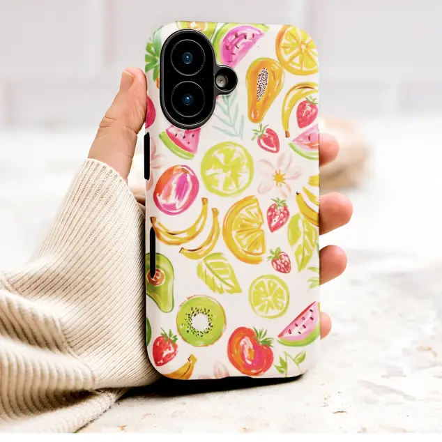 Oppo Reno 12 Pro Vibrant Tropical Fruit Salad Painterly Print Mini S S Phone Case