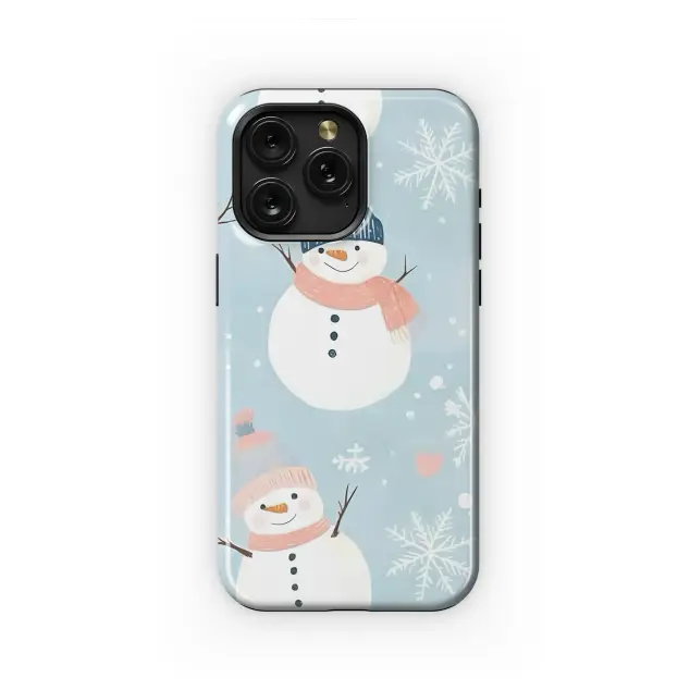 Oppo Reno 12 Cute Snowman Winter Snowflake Holiday Phone Case