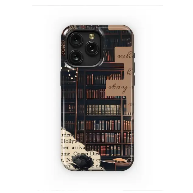 Oppo Reno 12 Dark Academia Library Collage with Reading Quote S S Phone Case