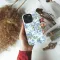 Oppo Reno 12 Vintage Blue Floral Pattern Phone Case - Image 4
