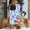 Oppo Reno 12 Vintage Floral Wildflower Blue Toile De Jouy Phone Case - Image 2