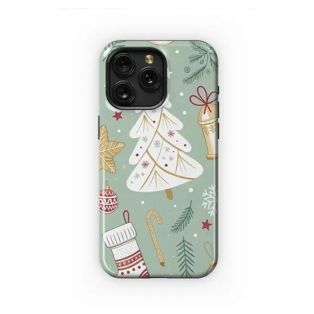 Oppo Reno4 Vintage Christmas Holiday Pattern Illustration Mini S S Phone Case