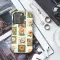 Oppo Reno4 Vintage Orange Floral Postage Stamp Illustration S S Phone Case - Image 3