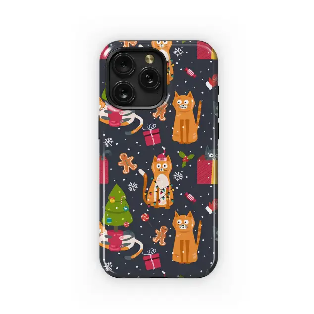 Oppo Reno4 Whimsical Christmas Cats Festive Holiday Pattern S S Phone Case
