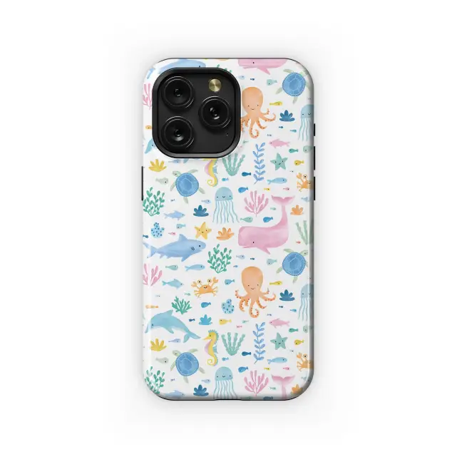 Oppo Reno5 5G Whimsical Friends of the Pastel Sea Phone Case