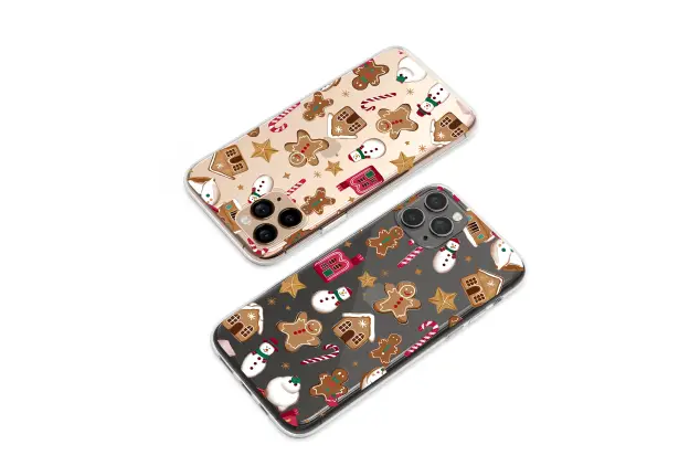 Oppo Reno8 Lite Clear Clear Christmas Gingerbread Cookie Festive Holiday Pattern S S Phone Case
