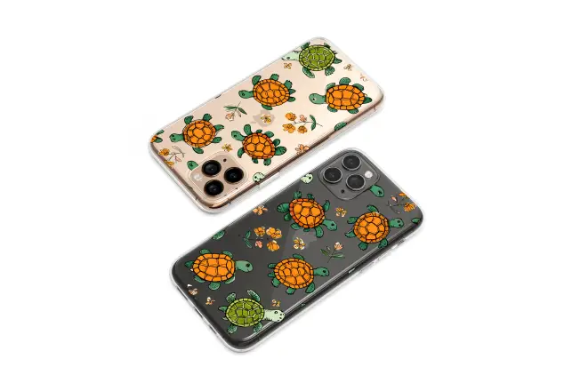 Oppo Reno8 Lite Clear Clear Hand Drawn Sea Turtle Floral Animal Pattern S S Phone Case