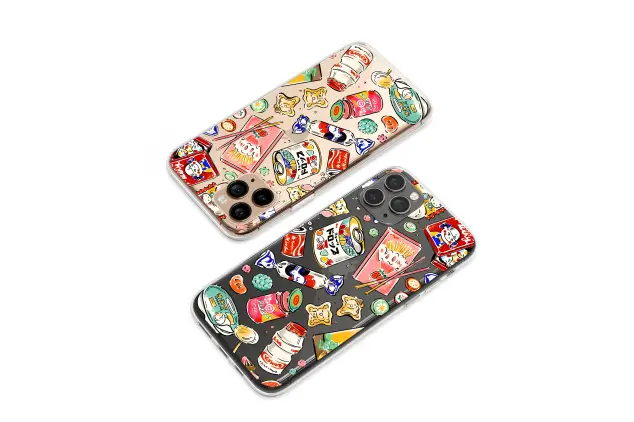 Oppo Reno8 Lite Clear Clear Kawaii Japanese Snack Collage Retro Candy Pattern S S Phone Case