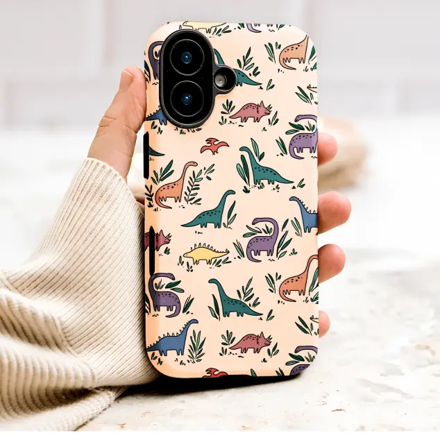Oppo Reno8 Pro Cartoon Dinosaur Doodle Prehistoric Illustration S S Phone Case