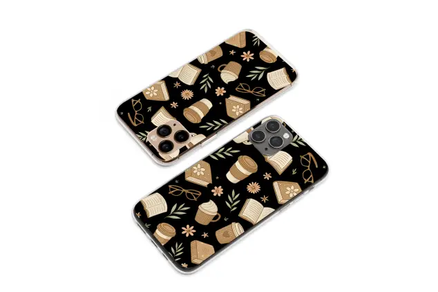 Oppo Reno8 Pro Clear Clear Cozy Reading Aesthetic Books Coffee Doodle S S Phone Case