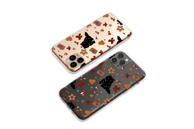 Oppo Reno8 Pro Clear Clear Festive Black Cat Christmas Lights Holiday Pattern S S Phone Case