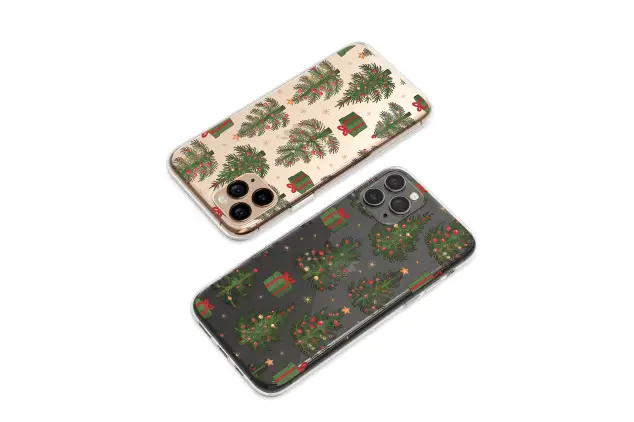 Oppo Reno8 Pro Clear Clear Vintage Christmas Tree and Gift Holiday Pattern S S Phone Case