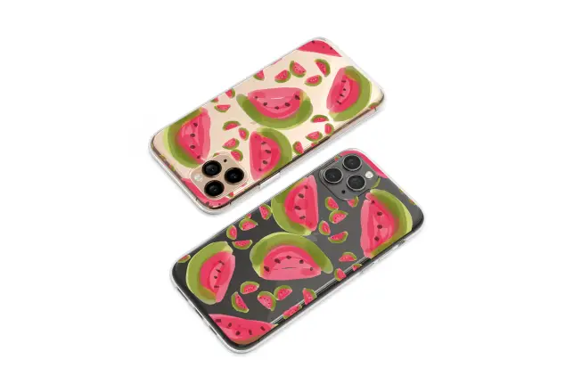 Oppo Reno8 Pro Clear Clear Watercolor Watermelon Glitch Art Pattern Mini S S Phone Case
