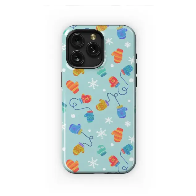 Oppo Reno8 Pro Colorful Winter Mittens and Snowflake Pattern Mini S S Phone Case