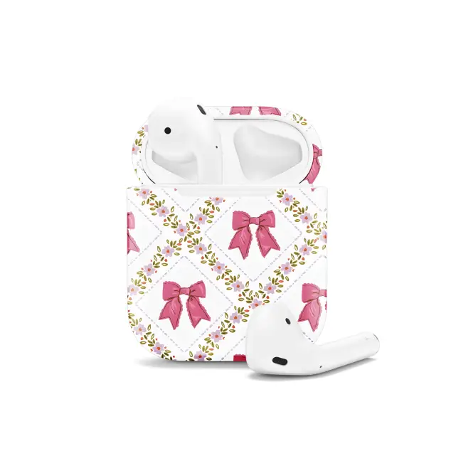 Oppo Reno8 Pro Coquette Bows Seamless Pattern AirPods AirPods AirPods AirPods AirPods Glossy Phone Case