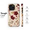 Oppo Reno8 Pro Crimson Bloom Vintage Floral Art Phone Case - Image 6