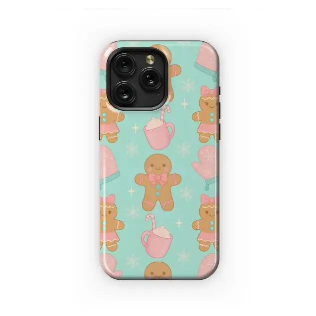 Oppo Reno8 Pro Kawaii Gingerbread Christmas Cute Pastel Holiday Winter Phone Case