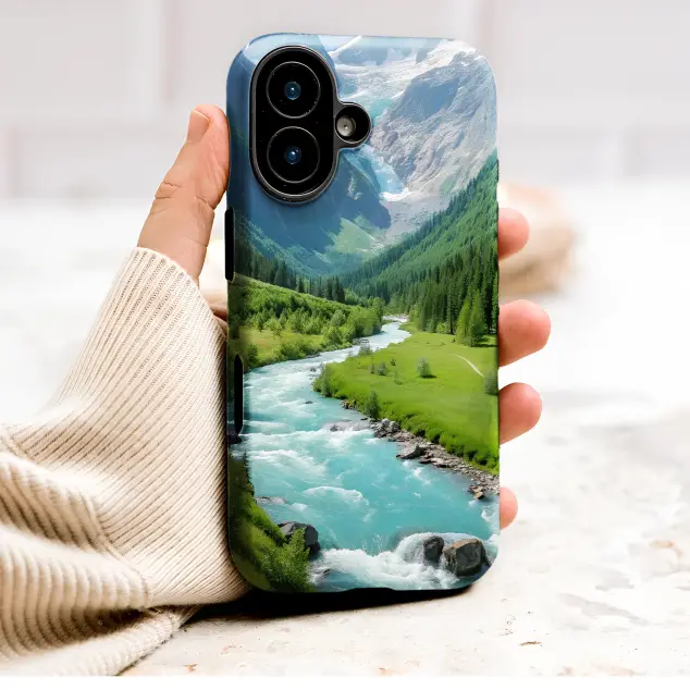 Oppo Reno8 Pro Scenic Mountain Glacier and Turquoise River Valley S S Phone Case