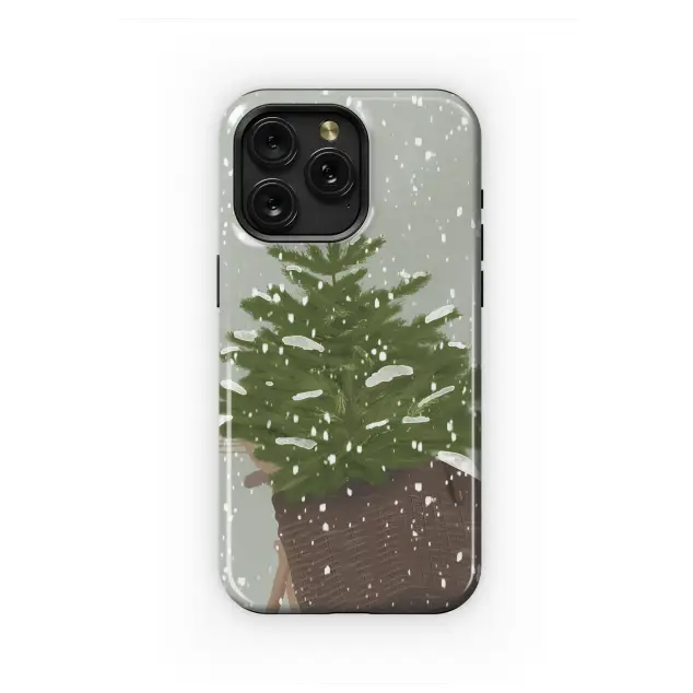 Oppo Reno8 Pro Snowy Bicycle Christmas Tree Illustration Mini S S Phone Case