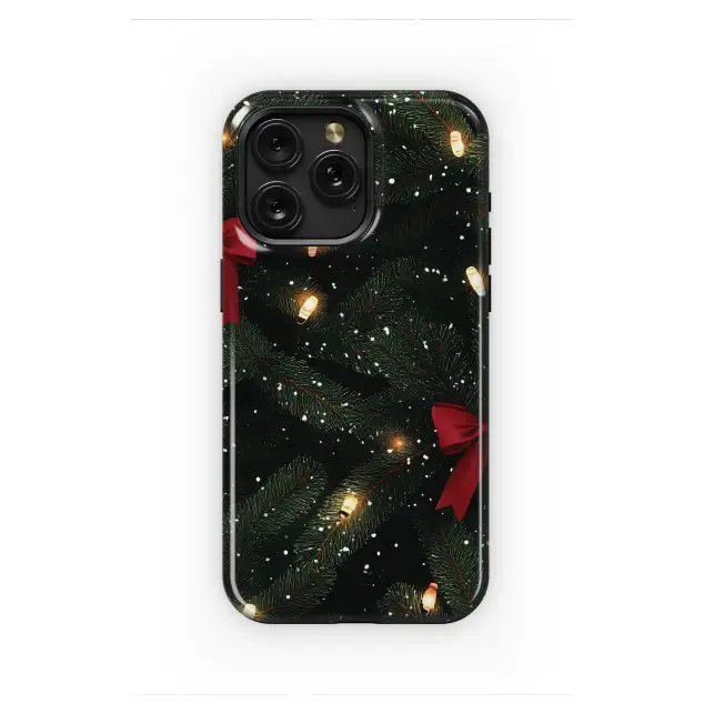 Oppo Reno8 Christmas Tree with Red Bows and Lights Mini S S Phone Case