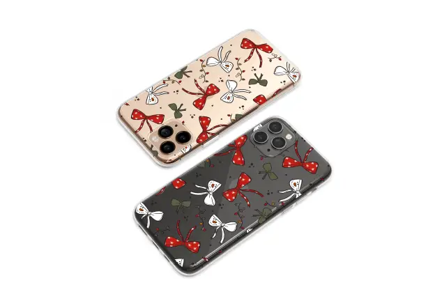 Oppo Reno8 Clear Clear Festive Christmas Snowman Bow Pattern Mini S S Phone Case